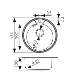 Мойка KAISER KSS-510 из нержавейки