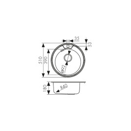 Мойка KAISER KSS-510 из нержавейки